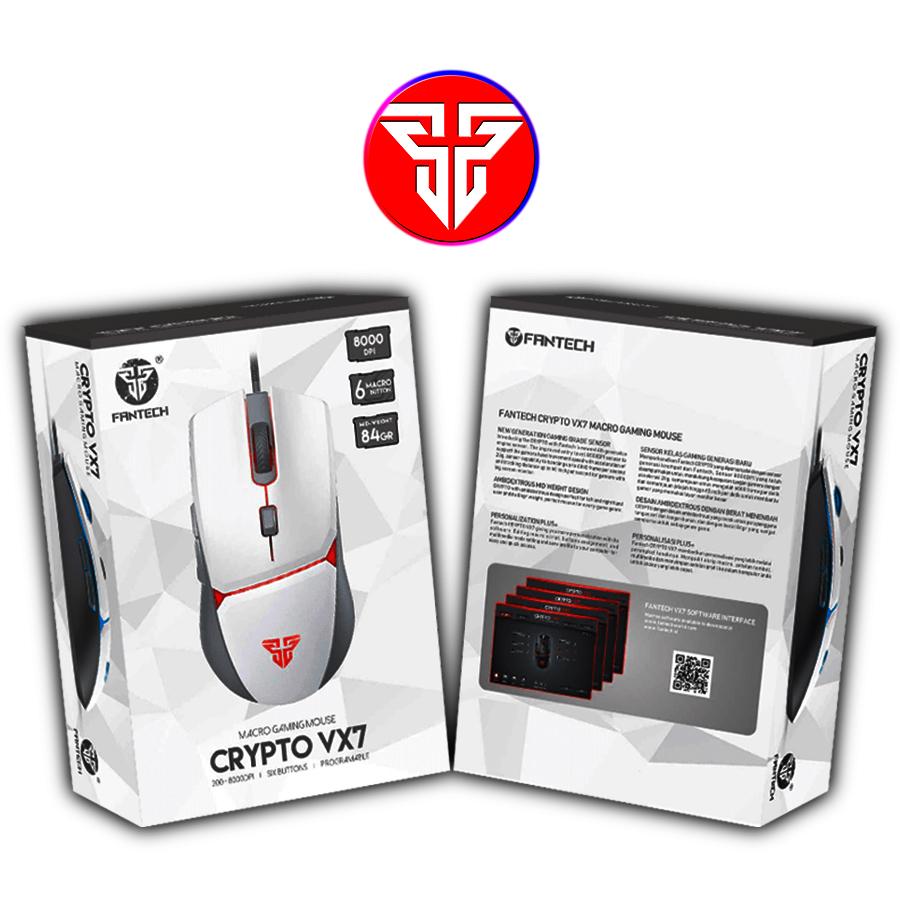 Mouse Gamer Jogo Macro Crypto VX7 Space Fantech 8000DPI